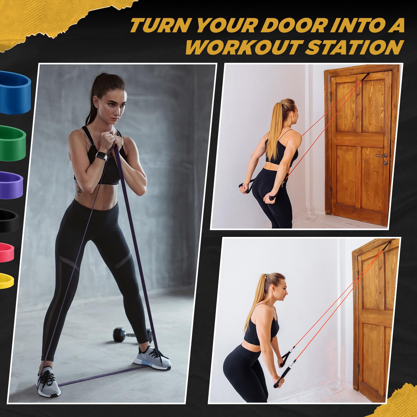 Vorthalys 6 Pcs Resistance Bands Set