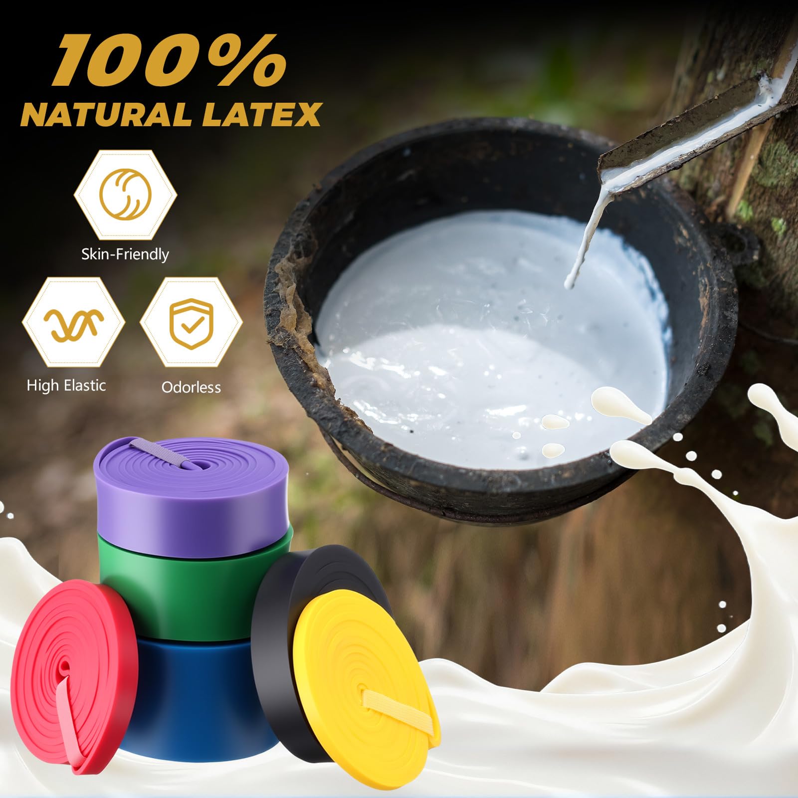 Vorthalys 6 Pcs Resistance Bands Set